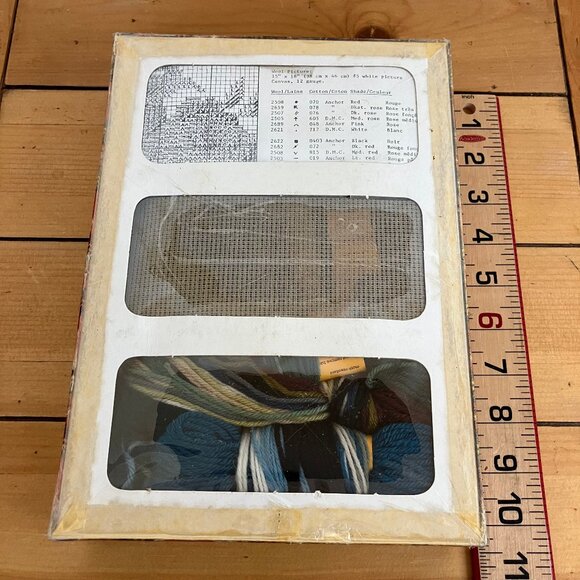 Blue Boy Needlepoint Embroidery Kit Jean McIntosh #180 Vintage New/Sealed - Picture 5 of 6